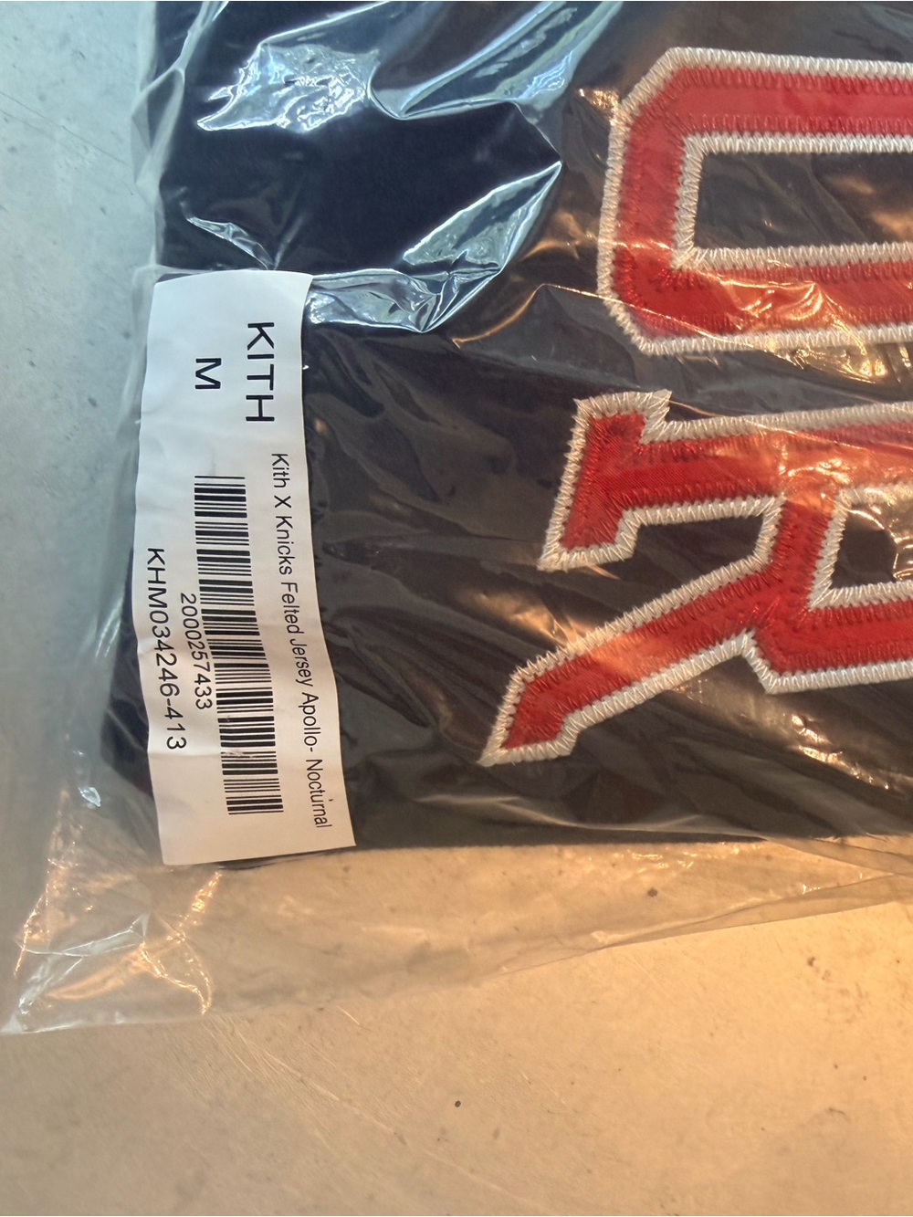 Kith Black Jacket with Red/White Lettering - Picture 2 of 5
